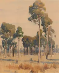 Jessie Traill, Landscape, 1911, watercolour on paper