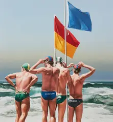 Peter Lindsay, Boys Own, oil on canvas