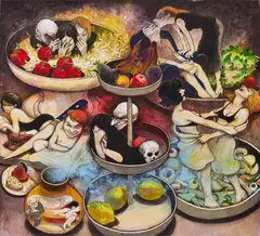 Fred Cress, Tell Tales Table, 2003, acrylic on canvas