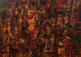 I Ketut Susena, Idol, oil on canvas