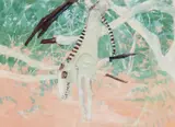 Crucifix of a Dingo I by Clifton Pugh, 1987, oil on paper, sold Sep 2023