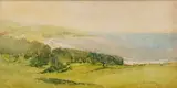 Julian Ashton, Untitled (Coastal Landscape), 1914, watercolour on paper