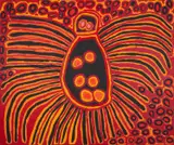 Harry Tjutjuna, (Language group: Pitjantjatjara), synthetic polymer paint on linen