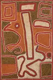 Bridget Mudjidell Napanangka, (Language group: Tjaru), synthetic polymer paint on canvasboard