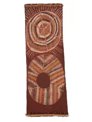 Mick Kubarkku, (Language group: Kuninjku), natural earth pigments on bark