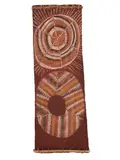 Mick Kubarkku, (Language group: Kuninjku), natural earth pigments on bark