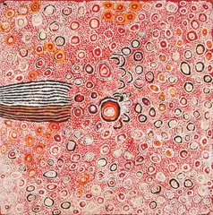 Naata Nungurrayi, (Language group: Pintupi), synthetic polymer paint on canvas