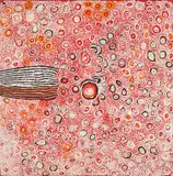 Naata Nungurrayi, (Language group: Pintupi), synthetic polymer paint on canvas