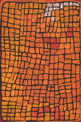 (Language group: Pintupi) by Naata Nungurrayi, synthetic polymer paint on linen, sold Aug 2023