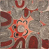 Nancy Ross Nungurrayi, (Language group: Pintupi), synthetic polymer paint on linen