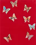 Tony Albert, Studio Study #125, 2021, synthetic polymer paint and vintage materials on canvasboard