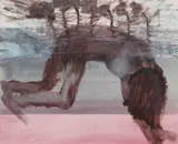 Mrs. Fraser by Sidney Nolan, c.1966, mixed media on paper, sold May 2023