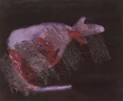 Kangaroo by Sidney Nolan, c.1967, mixed media on paper, sold May 2023