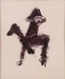 Lowell by Sidney Nolan, oil on paper, sold May 2023