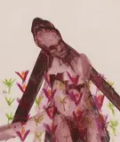 Figure by Sidney Nolan, 1967, mixed media on paper, sold May 2023