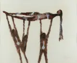 Rite of Spring by Sidney Nolan, 1962, mixed media on paper, sold May 2023