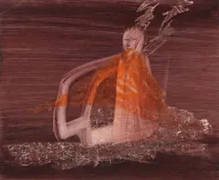 Lowell - Prometheus by Sidney Nolan, 1967, mixed media on paper, sold May 2023