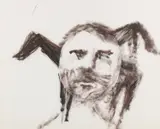 Gallipoli Soldier and Horses by Sidney Nolan, c.1961, mixed media on paper, sold May 2023