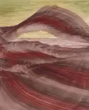 Gallipoli Landscape by Sidney Nolan, 1961, mixed media on paper, sold May 2023