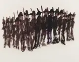 ANZAC Soldiers Gallipoli by Sidney Nolan, 1961, mixed media on paper, sold May 2023