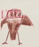 L'Oeil by Sidney Nolan, 1957, crayon on paper, sold May 2023