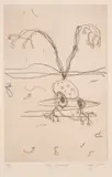 John Olsen, Frog Jumping, 1975, etching A/P