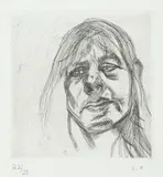 Lucian Freud, Head of a Woman, 1982, etching, ed. 22/25