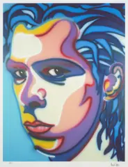 Nick Cave by Howard Arkley, digital giclée print, ed. 9/499, sold Jul 2023