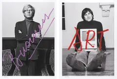 Norman Seeff, Andy Warhol & Steve Jobs, Business and Art, diasec-mounted c-type print (2), ed. 2/25