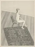 John Brack, Nude in Profile, 1978, lithograph, ed. A/P