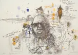 John Olsen, Drysdale and the Desert, 1981, lithograph, ed. 53/200
