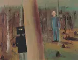 Sidney Nolan, Kelly and Policeman II, 1990, screenprint, ed. 24/60