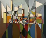 Leonard Gordon Crawford, Sevillana, c.1960, enamel on board