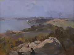 Penleigh Boyd, Sydney Harbour, 1922, oil on canvas
