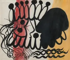 Nebuchadnezzar by Arthur Boyd, ink and watercolour on paper, sold Jun 2023
