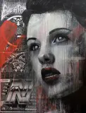 Rone, Untitled (Jane Doe), 2013, mixed media on paper laid on canvas