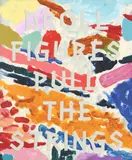 Michael Lindeman, Regression Painting (Droll Figures...), 2022, synthetic polymer paint on mirror