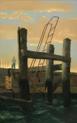 Rick Amor, The Ladder, 1999, oil on canvas