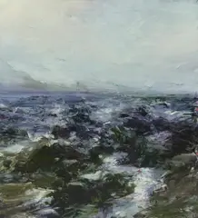 Aaron Kinnane, Notes From A Lighthouse Keeper, 2015, oil on canvas