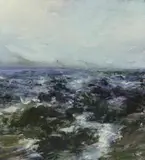 Aaron Kinnane, Notes From A Lighthouse Keeper, 2015, oil on canvas