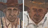 Charlie Ingemar Harding, Portrait of a Punter 2 & 3, 2021, oil on board (2)
