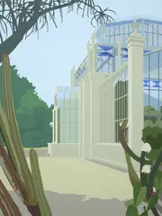 Joanna Lamb, Glass House, 2021, synthetic polymer paint on superfine polyester