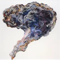 Jemima Wyman, Plume 2, 2021, hand cut digital photos, collage