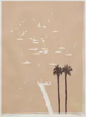 Brett Whiteley, Lavender Bay in the Rain, 1987, lithograph, ed. 8/75