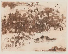 Fred Williams, You Yangs Pond, 1963, etching, aquatint and drypoint, proof print