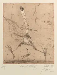 Emu Spring by John Olsen, 2005, etching, ed. A/P, sold Apr 2023