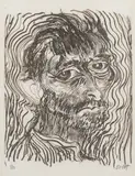 Brett Whiteley, Self Portrait, One of a Dozen Glimpses, 1983, aquatint etching, ed. 19/100