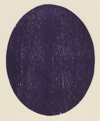 Untitled by John Nixon, 1990, woodcut, ed. 6/10, sold Apr 2023