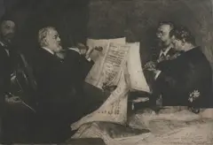 Ferdinand Schmutzer, Das Joachim-Quartett, 1904, etching and roulette