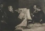 Ferdinand Schmutzer, Das Joachim-Quartett, 1904, etching and roulette